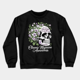 Chronic Migraine Awareness Warrior Crewneck Sweatshirt